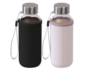 Drinking bottle with neoprene sleeve