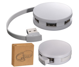 4 port - rounded USB-Hub