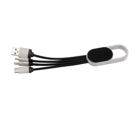 3 in 1 wheatstraw charging cable