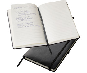 Black A5 notebook