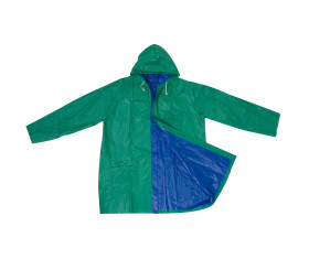 Bicolour reversible raincoat, PVC,XL