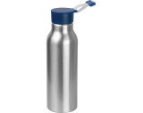 Szilikon fedelű fém ivópalack, 600 ml