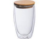 Duplafalú üveg pohár, 500 ml